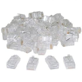 Alfais 4615 Cat6 RJ45 Jack Konnektör Jakı 100 Adet Ethernet Kablo Ucu