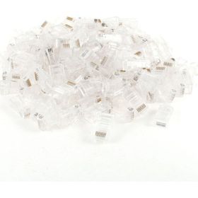 Alfais 4615 Cat6 RJ45 Jack Konnektör Jakı 100 Adet Ethernet Kablo Ucu