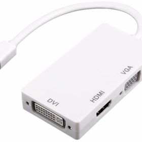 Alfais 4639 Thunderbolt Display Mini Displayport HDMI VGA DVI Port Kablo Çevirici Dönüştürücü Adaptör
