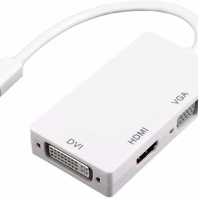 Alfais 4639 Thunderbolt Display Mini Displayport HDMI VGA DVI Port Kablo Çevirici Dönüştürücü Adaptör