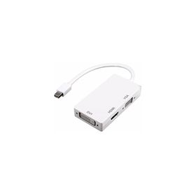 Alfais 4639 Thunderbolt Display Mini Displayport HDMI VGA DVI Port Kablo Çevirici Dönüştürücü Adaptör