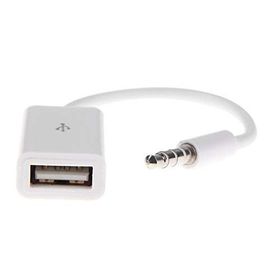 Alfais 4655 USB To Aux Kablo Stereo Dişi Ses 3.5 mm MP3 Player Telefon Otg Kulaklık