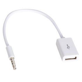 Alfais 4655 USB To Aux Kablo Stereo Dişi Ses 3.5 mm MP3 Player Telefon Otg Kulaklık
