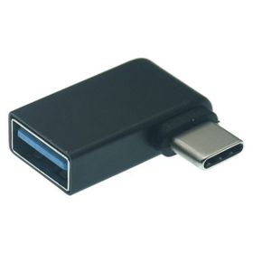 Alfais 4658 Type-C 3.1 To USB 3.0 Şarj 90 Dirsek Köşe Çevirici Dönüştürücü Adaptör