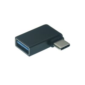Alfais 4658 Type-C 3.1 To USB 3.0 Şarj 90 Dirsek Köşe Çevirici Dönüştürücü Adaptör