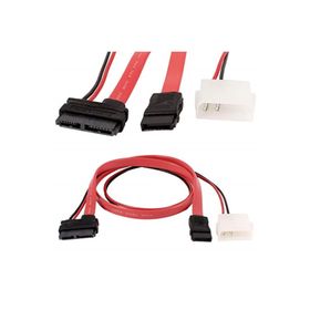 Alfais 4660 Sata 7+6 Pin Soket Slim Data Power Disk Hdd Kablosu