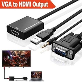 Alfais 4674 Vga To HDMI Çevirici Dönüştürücü Adaptör Kablosu