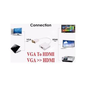 Alfais 4674 Vga To HDMI Çevirici Dönüştürücü Adaptör Kablosu