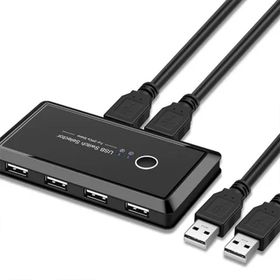 Alfais 4685 USB 4 Port 2 Kasa PC Bilgisayar KVM Switch Splitter Çoklayıcı HUB