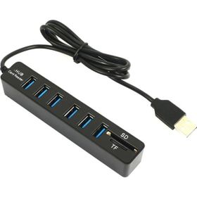 Alfais 4691 USB Hub 6 Port Micro SD TF SD Kart Okuyucu