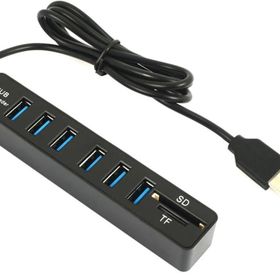Alfais 4691 USB Hub 6 Port Micro SD TF SD Kart Okuyucu