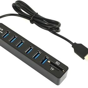 Alfais 4691 USB Hub 6 Port Micro SD TF SD Kart Okuyucu
