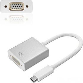 Alfais 4694 USB 3.1 Type-C to VGA Macbook Adaptör Çevirici Dönüştürücü