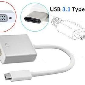 Alfais 4694 USB 3.1 Type-C to VGA Macbook Adaptör Çevirici Dönüştürücü