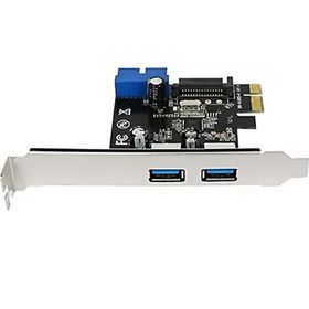 Alfais 4703 PCI Express USB 3.0 2 Port Sata Güç 19 Pin Çoklayıcı Kart