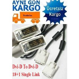 Alfais 4710 DVI to DVI 18-1 Ara Bağlantı Monitör Kablosu