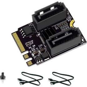 Alfais 4724 M.2 Key A+E to SATA 3.0 Expansion WiFi Port Çevirici Çoklayıcı Adaptör