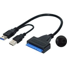Alfais 4741 USB 3.0 2.5 3.5 Inç Sata SSD HDD Hard Disk Çevirici Dönüştürücü Adaptör Kablosu