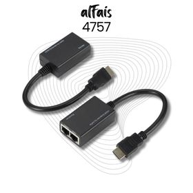 Alfais 4757 HDMI RJ45 1080P Cat5E 6 Extender Uzatıcı Uzatma Aparatı Adaptör