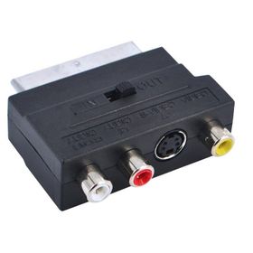 Alfais 4815 Scart To Rca Skart Tos Av Svideo Çevirici Dönüştürücü Adaptör
