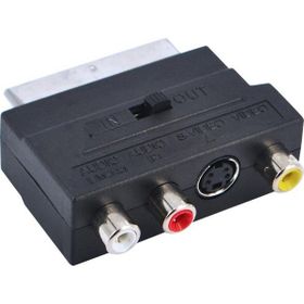 Alfais 4815 Scart To Rca Skart Tos Av Svideo Çevirici Dönüştürücü Adaptör