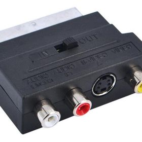 Alfais 4815 Scart To Rca Skart Tos Av Svideo Çevirici Dönüştürücü Adaptör