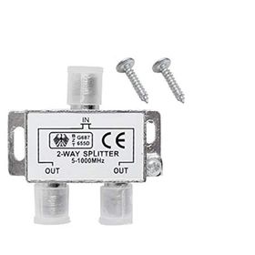 Alfais 4818 2 li Uydu Çanak Splitter Kablo TV Rg6 Anten Çoklayıcı Dağıtıcı