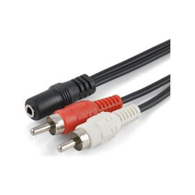 Alfais 4823 3.5 mm Stereo To 2RCA Tos 40 cm Çevirici Dönüştürücü Adaptör Kablosu