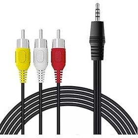 Alfais 4824 3.5 mm Stereo To 3 Rca Dişi Tos Çevirici Dönüştürücü Ses Kablosu