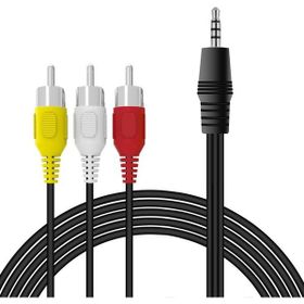 Alfais 4824 3.5 mm Stereo To 3 Rca Dişi Tos Çevirici Dönüştürücü Ses Kablosu