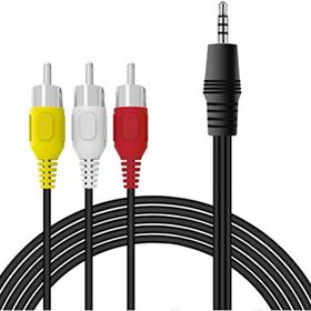 Alfais 4824 3.5 mm Stereo To 3 Rca Dişi Tos Çevirici Dönüştürücü Ses Kablosu