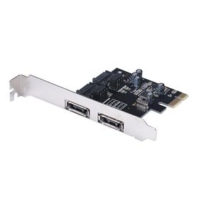 Alfais 4837 PCI Express PCI-E 2x Sata 2X E-Sata HDD Giriş Çoklayıcı