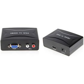 Alfais 4840 VGA To HDMI Ses Çıkış Destekli Çevirici Dönüştürücü Adaptör