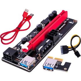 Alfais 4842 PCI-E Express 1X To 16X USB 3.0 009S Riser Yükseltici Uzatma Kartı 008s