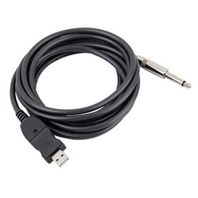 Alfais 4844 6.3 mm Jack to Çevirici Usb Gitar Adaptör Kablosu