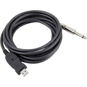 Alfais 4844 6.3 mm Jack to Çevirici Usb Gitar Adaptör Kablosu