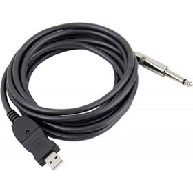 Alfais 4844 6.3 mm Jack to Çevirici Usb Gitar Adaptör Kablosu