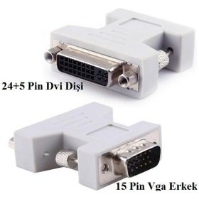 Alfais 4869 VGA DVI 24+5 Çevirici Dönüştürücü Adaptör