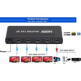 Alfais 4872 HDMI Switch Splitter 4 Port Çoklayıcı Çoğaltıcı