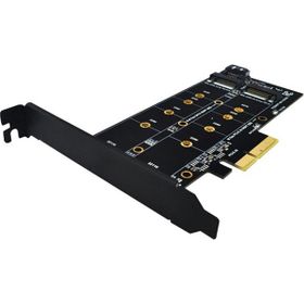Alfais 4898 M.2 Nvme M+B Key NGFF SSD To PCI-E 3.0 X4 Sata Çevirici Dönüştürücü Adaptör Kartı