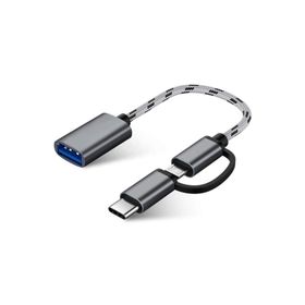 Alfais 4901 USB 3.0 OTG To Type-C Micro USB Data Şarj Çevirici Dönüştürücü Adaptör