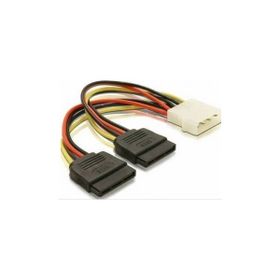 Alfais 4929 Ikili Çift Sata Power 4 Pin Güç Kablosu