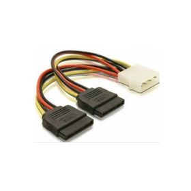 Alfais 4929 Ikili Çift Sata Power 4 Pin Güç Kablosu