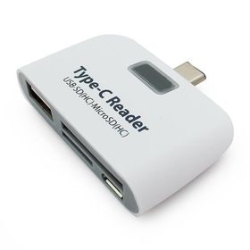 Alfais 4941 Type C USB 3.1 Kart Okuyucu Micro USB SD Card Reader Çevirici