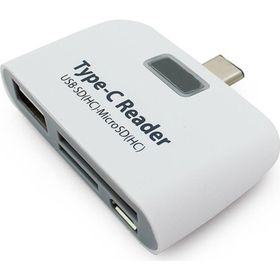 Alfais 4941 Type C USB 3.1 Kart Okuyucu Micro USB SD Card Reader Çevirici