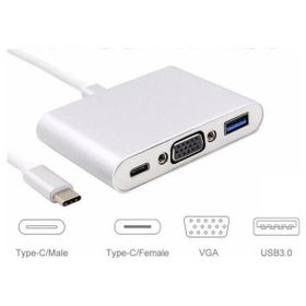 Alfais 4961 USB 3.1 Type C to Vga USB 3.0 Çevirici Dönüştürücü Adaptör Kablosu