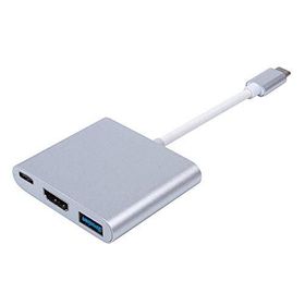 Alfais 4962 USB 3.1 Type C to HDMI USB 3.0 Dönüştürücü Adaptör Kablosu