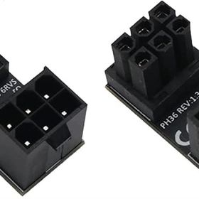Alfais 4974 ATX 6 Pin to 180 Derece Dişi Erkek Ekran Kartı Güç Çevirici Dönüştürücü Adaptör