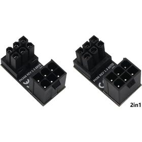 Alfais 4974 ATX 6 Pin to 180 Derece Dişi Erkek Ekran Kartı Güç Çevirici Dönüştürücü Adaptör