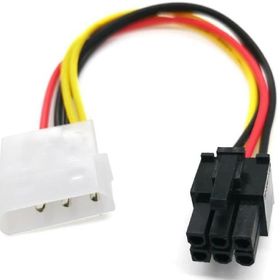 Alfais 4978 Molex 4 Pin 6 Pin PCi-E Dönüştürücü Ekran Kartı Power Güç Kablosu
